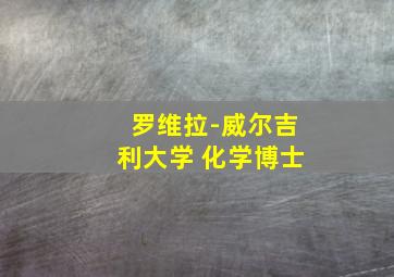 罗维拉-威尔吉利大学 化学博士